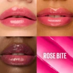 بالم لب رنگی آبرسان میبلین Maybelline مدل Lifter Glaze Lip Balm کد 03 رنگ Rose Bite - Image 3