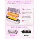 برس صاف‌ کننده مو با فناوری بخار شیگلم Sheglam مدل Hydra Shot Steam Straightening Brush Pro - Image 4