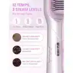برس صاف‌ کننده مو با فناوری بخار شیگلم Sheglam مدل Hydra Shot Steam Straightening Brush Pro - Image 6