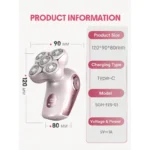 ماشین اصلاح چندکاره شیگلم Sheglam مدل Smooth Moves 5D Flash Electric Shaver - Image 8
