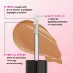 کانسیلر فول کاور چندمنظوره توفیسد Too Faced مدل Born This Way Super Coverage Multi-Use Concealer رنگ Light Beige - Image 4