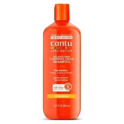 شامپو کرمی بدون سولفات کنتو Cantu مناسب موهای فر، مجعد و موج‌دار مدل Sulfate Free Cleansing Cream Shampoo(400 میل)