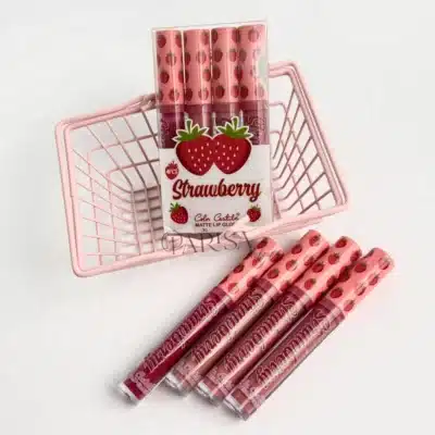 پک 4 عددی رژلب مایع مات Color Castle مدل Strawberry
