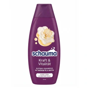 شامپو تقویت کننده مو حاوی روغن بائوباب شوما Schauma مدل Kraft & Vitalität(400 میل)