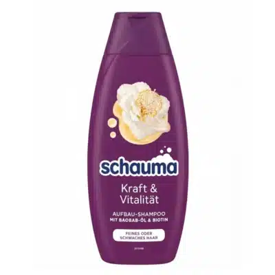 شامپو تقویت کننده مو حاوی روغن بائوباب شوما Schauma مدل Kraft & Vitalität(400 میل)