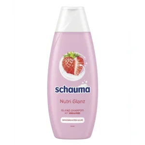 شامپو مغذی حاوی عصاره توت فرنگی و شیربادام شوما Schauma مدل Nutri Glanz(400 میل)