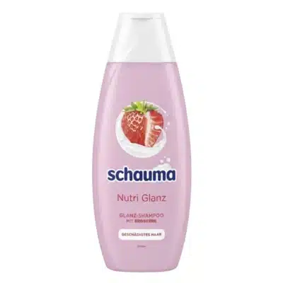 شامپو مغذی حاوی عصاره توت فرنگی و شیربادام شوما Schauma مدل Nutri Glanz(400 میل)