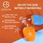 ضدآفتاب مرطوب کننده SPF60 استلین Estelin مدل Ultra Light & Moisturizing Sunscreen(75 گرم) - Image 2