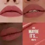 رژلب جامد مات میبلین Maybelline مدل Moisturizing Serum Lipstick کد 02 رنگ Maybe It’s... - تصویر 2