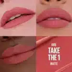 رژلب جامد مات میبلین Maybelline مدل Moisturizing Serum Lipstick کد 05 رنگ Take The 1 - تصویر 2