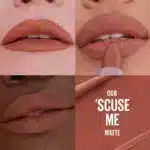 رژلب جامد مات میبلین Maybelline مدل Moisturizing Serum Lipstick کد 08 رنگ Scuse Me - تصویر 2