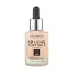 کرم پودر مات کاتریس Catrice مدل HD Liquid Coverage Foundation کد 010 رنگ Light Beige - Image 2