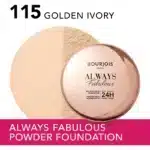 پنکیک SPF20 بورژوآ Bourjois مدل Always Fabulous Powder کد 115 رنگ Golden Ivory - Image 3