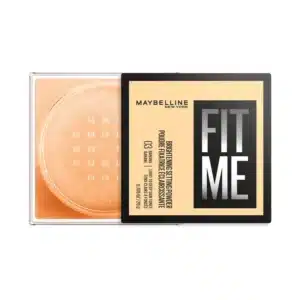 پودر فیکس مات کننده میبلین Maybelline مدل Fit Me 16H Shine Control کد 03 رنگ Banana Banane