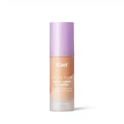 کرم پودر درخشان ژواه JOAH مدل Crystal Glow Peptide-Infused Foundation کد MN010