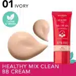 بی بی کرم ویتامینه بورژوآ Bourjois مدل Healthy Mix Clean & Vegan BB Cream کد 01 رنگ Ivory - تصویر 2