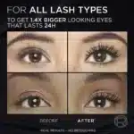 ریمل حجم دهنده لورآل Loreal مدل Voluminous Panorama Washable Mascara رنگ All Night Black - Image 4