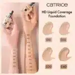 کرم پودر مات کاتریس Catrice مدل HD Liquid Coverage Foundation کد 036 رنگ Hazelnut Beige - Image 6