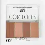 پالت کانتور پودری ۴ رنگ MUD Milano مدل Grooming Powder Contour کد 02 - Image 2