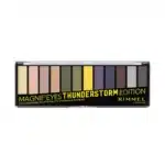 پالت سایه 12 رنگ ریمل لاندن Rimmel London مدل Magnif’Eyes Thunderstorm Edition