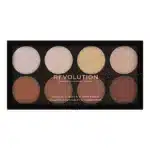 پالت کانتور و هایلایتر پودری ۸ رنگ رولوشن Revolution مدل Iconic Lights & Contour