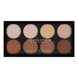 پالت کانتور و هایلایتر پودری ۸ رنگ رولوشن Revolution مدل Iconic Lights & Contour