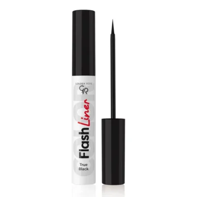 خط چشم مویی گلدن رز مدل Flash Liner رنگ Black True (شماره 112)