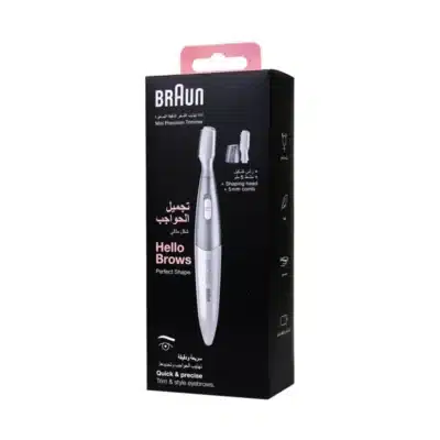 موزن و اصلاح‌ کننده دقیق ابرو و موهای زائد صورت براون Braun مدل Hello Brows Mini Precision Trimmer FG1106