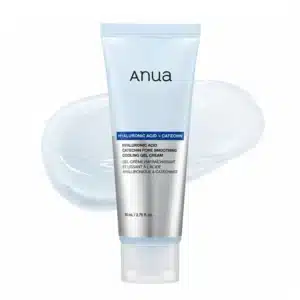 کرم ژل خنک‌ کننده و جمع‌ کننده منافذ آنوا Anua حاوی هیالورونیک اسید و کاتچین مدل Hyaluronic Acid Catechin Pore Smoothing Cooling Gel Cream (80 میل)