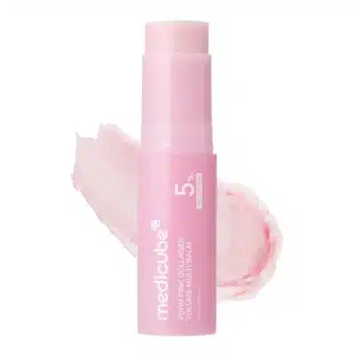 بالم چندمنظوره حجم‌ دهنده و ضد چروک مدی کیوب Medicube مدل PDRN Pink Collagen Volume Multi Balm