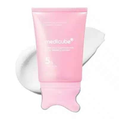 کرم گواشا ضد چروک و لیفت کننده صورت و گردن مدی کیوب Medicube حاوی PDRN و کلاژن مدل PDRN Collagen Gua Sha Neck Wrinkle Cream (90 گرم)