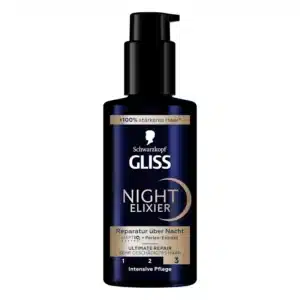 سرم شبانه ترمیم‌ کننده مو گلیس Gliss مدل Night Elixir (100 میل)