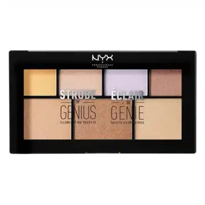 پالت هایلایتر 7 رنگ نیکس NYX مدل Strobe of Genius Highlighter Palette کد 01