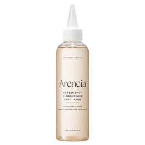 تونر لایه‌ بردار گلیکولیک اسید و سالیسیلیک اسید آرنسیا Arencia مدل Eraser Shot Glycolic Acid Exfoliator (200 میل)تونر لایه‌ بردار گلیکولیک اسید و سالیسیلیک اسید آرنسیا Arencia مدل Eraser Shot Glycolic Acid Exfoliator (200 میل)