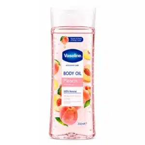 روغن بدن ژلی هلو و ویتامین B3 وازلین Vaseline Intensive Care Peach Body Oil (200 میل)