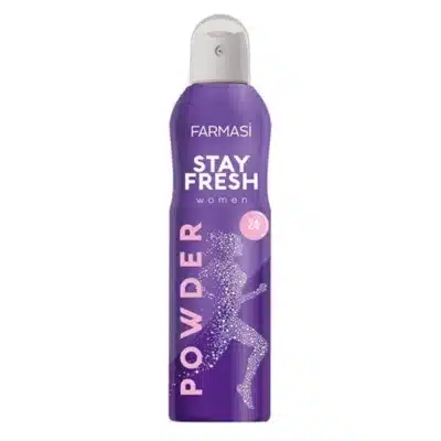 اسپری خوشبو کننده بدن فارماسی Farmasi مدل Stay Fresh 24H رایحه Powder (150 میل)