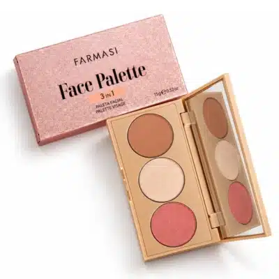 پالت آرایش صورت 3 کاره فارماسی Farmasi 3 in 1 Face Palette