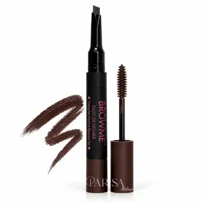 دیفاینر و ریمل ابرو دوطرفه پینکی گوت Pinky Goat مدل Browme Duo Designer رنگ Choco Fudge