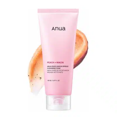 فوم شستشو صورت آنوا Anua حاوی هلو و نیاسینامید مدل Peach Niacin Spread Cleansing Foam (150 میل)