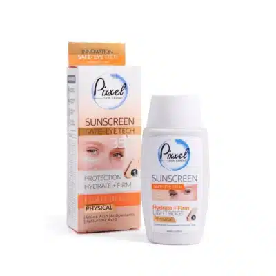 ضد آفتاب فیزیکی رنگی SPF35 دور چشم و صورت پیکسل Pixxel کد 1 (رنگ Light Beige)