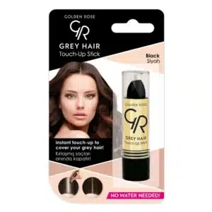 استیک پوشاننده سفیدی مو گلدن رز مدل Grey Hair Touch Up Stick کد 01 رنگ Black