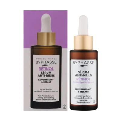 سرم ضدچروک رتینول و هیالورونیک اسید بایفاس Byphasse مدل Retinol Serum Anti-Rides (50 میل)