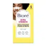 پک 6 عددی پچ ضد جوش سرسیاه قوی بینی بیوره Biore مدل Ultra Strength Deep Cleansing Pore Strips